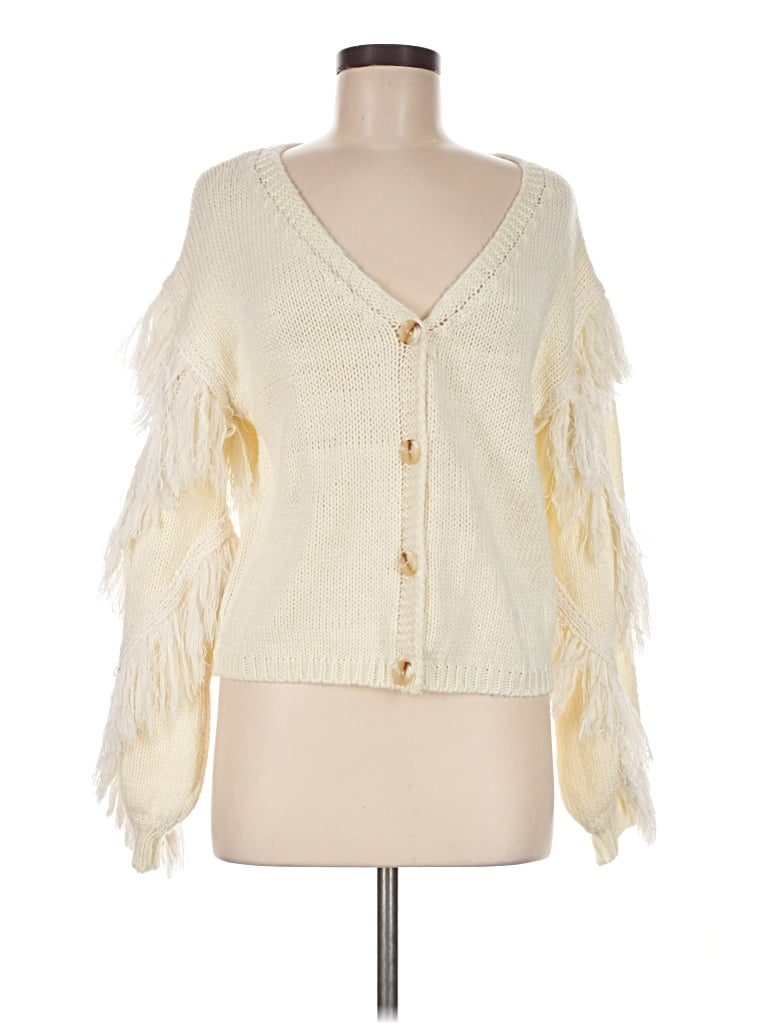Pre-owned Sadie & Sage Cardigan Sweater In Ivory