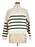 MNG Stripes Ivory Pullover Sweater Size XL - photo 1