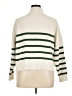 MNG Stripes Ivory Pullover Sweater Size XL - photo 2