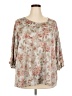 Rose + Olive Gray 3/4 Sleeve Blouse Size 2X - photo 1