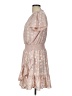MICHAEL Michael Kors Polka Dots Tan Casual Dress Size L - photo 5