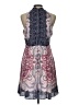 Rubber Duck 100% Polyester Paisley Purple Cocktail Dress Size L - photo 2
