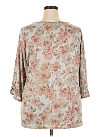 Rose + Olive 3/4 Sleeve Blouse (view 2)
