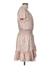 MICHAEL Michael Kors Polka Dots Tan Casual Dress Size L - photo 4