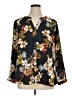 Zac & Rachel 100% Polyester Floral Black 3/4 Sleeve Blouse Size 1X - photo 1