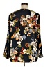 Zac & Rachel 100% Polyester Floral Black 3/4 Sleeve Blouse Size 1X - photo 2
