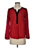 My Michelle 100% Polyester Red Long Sleeve Blouse Size S - photo 1