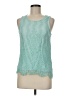 Iz Byer 100% Polyester Teal Sleeveless Blouse Size M - photo 1