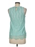 Iz Byer 100% Polyester Teal Sleeveless Blouse Size M - photo 2