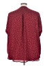 Maurices 100% Polyester Polka Dots Burgundy 3/4 Sleeve Blouse Size 28 (4) - photo 2