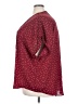 Maurices 100% Polyester Polka Dots Burgundy 3/4 Sleeve Blouse Size 28 (4) - photo 5