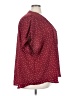 Maurices 100% Polyester Polka Dots Burgundy 3/4 Sleeve Blouse Size 28 (4) - photo 4
