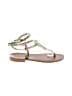 Dee Ocleppo 100% Leather Green Sandals Size EU 37 1/2 - photo 1