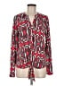 Dana Buchman Red Long Sleeve Blouse Size M - photo 1