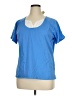 Attention Blue Short Sleeve Top Size XL - photo 1