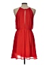 Lush 100% Polyester Solid Red Casual Dress Size L - photo 2
