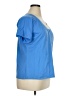 Attention Blue Short Sleeve Top Size XL - photo 4