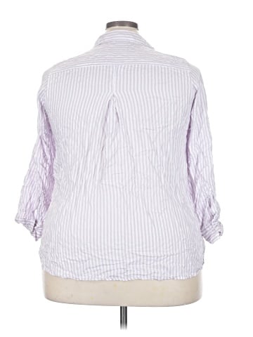 Velvet Heart 3/4 Sleeve Button-Down Shirt (view 2)