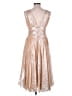 Peter Hidalgo Metallic Gold Cocktail Dress Size 10 (estimated) - photo 2