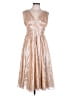 Peter Hidalgo Metallic Gold Cocktail Dress Size 10 (estimated) - photo 1