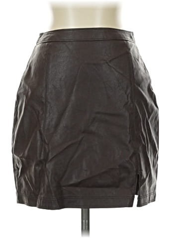 Abercrombie & Fitch Faux Leather Skirt (view 1)