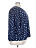 Lane Bryant 100% Polyester Blue 3/4 Sleeve Blouse Size 22 - 24 Plus - photo 4