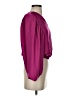 Express 100% Polyester Burgundy Long Sleeve Blouse Size XS - photo 4