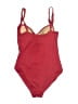 La Blanca Solid Red One Piece Swimsuit Size 10 - photo 2