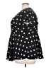 Torrid 100% Polyester Polka Dots Black Short Sleeve Blouse Size 3X Plus (3) - photo 5