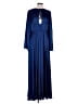Mac Duggal 100% Polyester Solid Blue Casual Dress Size 12 - photo 1
