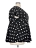Torrid 100% Polyester Polka Dots Black Short Sleeve Blouse Size 3X Plus (3) - photo 4