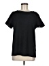 Anne Klein Solid Black Short Sleeve T-Shirt Size M - photo 1