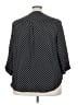 Torrid 100% Polyester Polka Dots Black 3/4 Sleeve Blouse Size 3X Plus (3) - photo 2