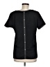 Anne Klein Solid Black Short Sleeve T-Shirt Size M - photo 2