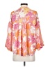 Fate 100% Polyester Floral Pink 3/4 Sleeve Blouse Size S - photo 2