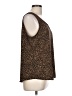 Chico's 100% Polyester Brown Sleeveless Blouse Size Lg (2) - photo 4