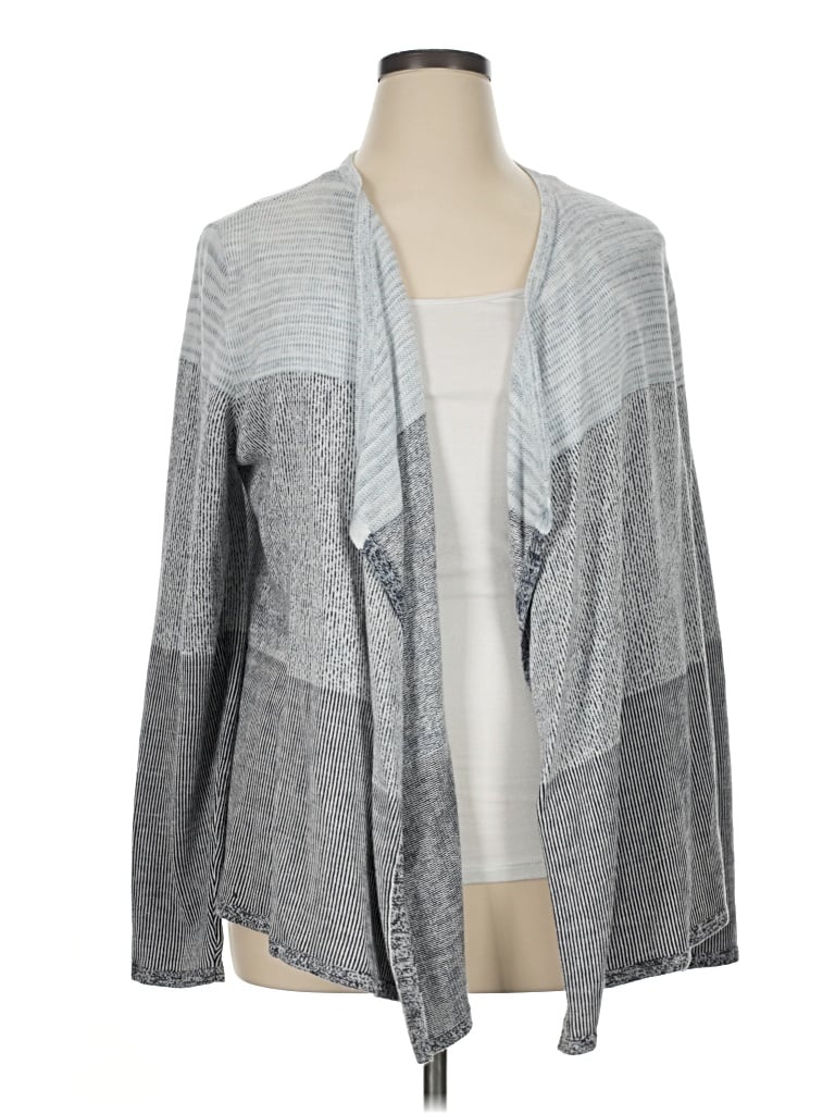 Pre-owned Lou & Grey Cardigan Sweater In Gray