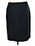 Lands' End Solid Black Casual Skirt Size 8 - photo 2