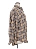 Unbranded 100% Polyester Plaid Tan Long Sleeve Blouse Size XXL - photo 4