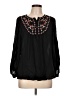 Max Studio 100% Rayon Black Long Sleeve Blouse Size L - photo 1