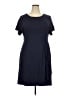 Chaps Solid Blue Casual Dress Size XXL - photo 1