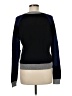 Si-iae Color Block Blue Pullover Sweater Size M - photo 2