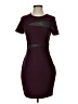 Express Graphic Burgundy Cocktail Dress Size 4 - photo 1
