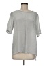 Vince. 100% Silk Silver Short Sleeve Silk Top Size M - photo 1