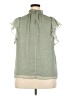 1.State 100% Polyester Green Sleeveless Blouse Size XXL - photo 2