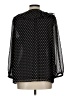 Ann Taylor LOFT 100% Polyester Black 3/4 Sleeve Blouse Size L - photo 2