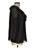 Ann Taylor LOFT 100% Polyester Black 3/4 Sleeve Blouse Size L - photo 4