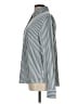 Faherty Stripes Silver Long Sleeve Blouse Size L - photo 5