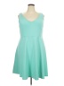 Torrid Solid Teal Casual Dress Size 3X Plus (3) - photo 1