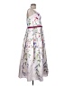 MARCHESA notte 100% Polyester Floral Multi Color White Cocktail Dress Size 14 - photo 4